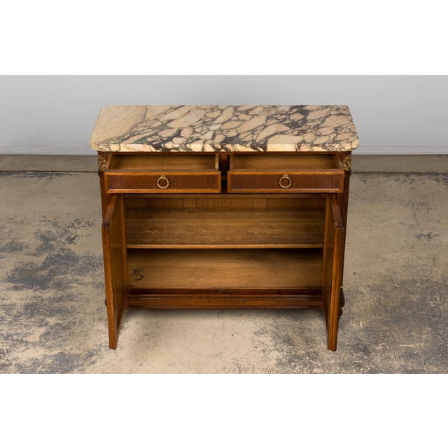Late 19th Century French Louis XVI Oak and Marble Buffet by Haentges Freres For Sale In New York - Image 6 of 18