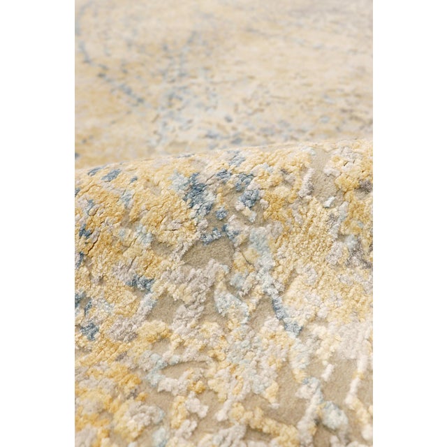 Pasargad Home Modern Beige Vsilk & Wool Area Rug-10' 0'' X 14' 1'' For Sale - Image 4 of 7