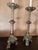 Large Antique Napoleon III Gothic Brass Church Candleholders, France, Set of 2 For Sale - Image 3 of 14