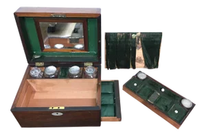 Victorian Gentleman's Traveling Dressing Table Set