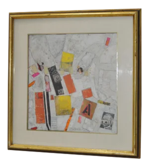 Patrick Archer "Hidden Vince" Original Collage on Board C.1996