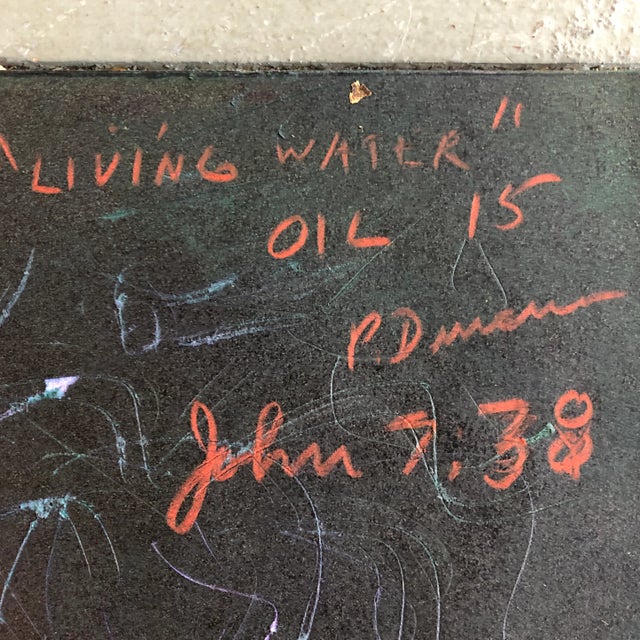 Original Contemporary Peter Duncan Abstract Encaustic Painting “Living Water” For Sale - Image 4 of 5