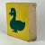 Antique Arts & Crafts Period Architectural Salvage Whimsical Brick With Green Duck & Yellow Background Glaze For Sale - Image 10 of 12