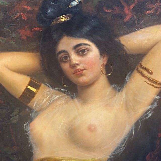 Basel, Nude Odalisque, 1906, Paint, Framed For Sale - Image 14 of 14