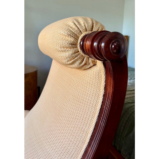 1990s Greystone Mahogany Reproduction English Library Chair For Sale In San Francisco - Image 6 of 12