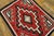 Mid 20th Century American Navajo Rug ( 2'2" x 2'10" - 66 x 86 ) Antique Navajo American Coral 1940s Rug, Circa Date:...