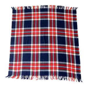 Vintage Plaid Throw Blanket
