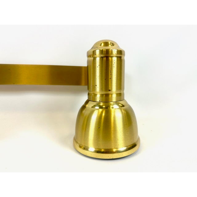 Vintage Brass Strip Ceiling Lamp, 1970s For Sale - Image 6 of 14
