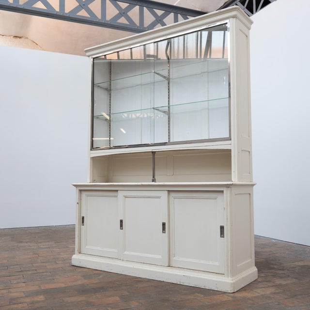 Antique Early 20th Century Pastry Shop Display Case with Sliding Doors For Sale - Image 12 of 12