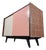 Vintage Pink Commode in Oak, 1960s For Sale
