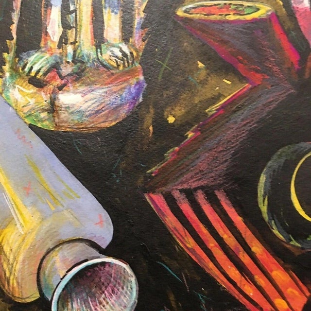 Heinz Münch, Homage to Prof. Hilmar Hoffmann, Mixed Media on Paper For Sale - Image 12 of 13