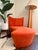 A striking 1970s sculptural chaise lounge by Vic-Line, featuring its original manufacturer’s badge and an unmistakable...