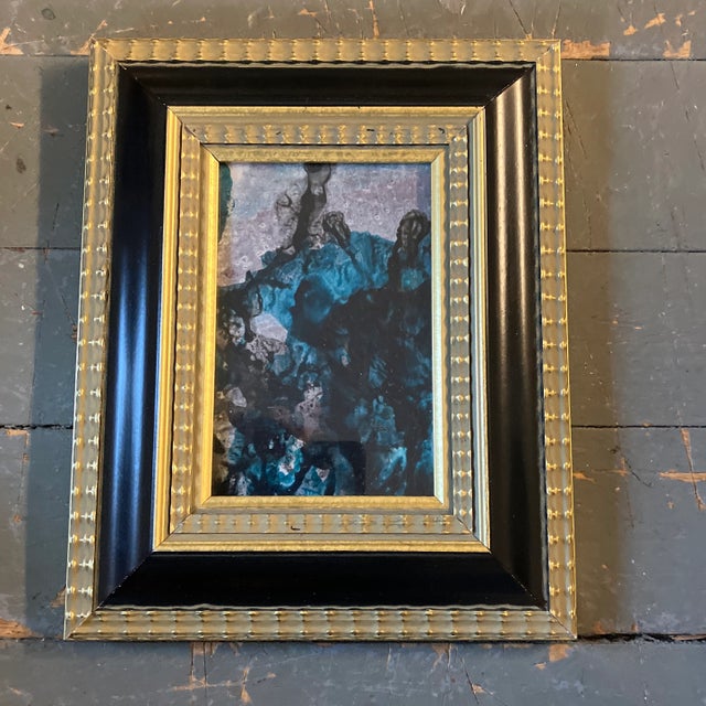 1970’s Original Small Abstract Painting Framed For Sale - Image 4 of 4