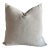 Belgian Linen Pillow With Down Insert in Oyster For Sale