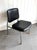 Winfield Chair Co. Black Vinyl/Chrome Midcentury Side Chair or Office Chair For Sale - Image 4 of 6