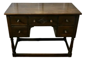 Late Victorian Oak Writing Table, 1890s
