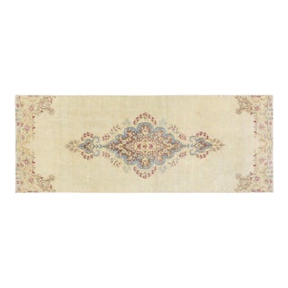 Vintage Turkish Anatolian Hand Knotted Wool Rug, 2'8''x7'1'' For Sale