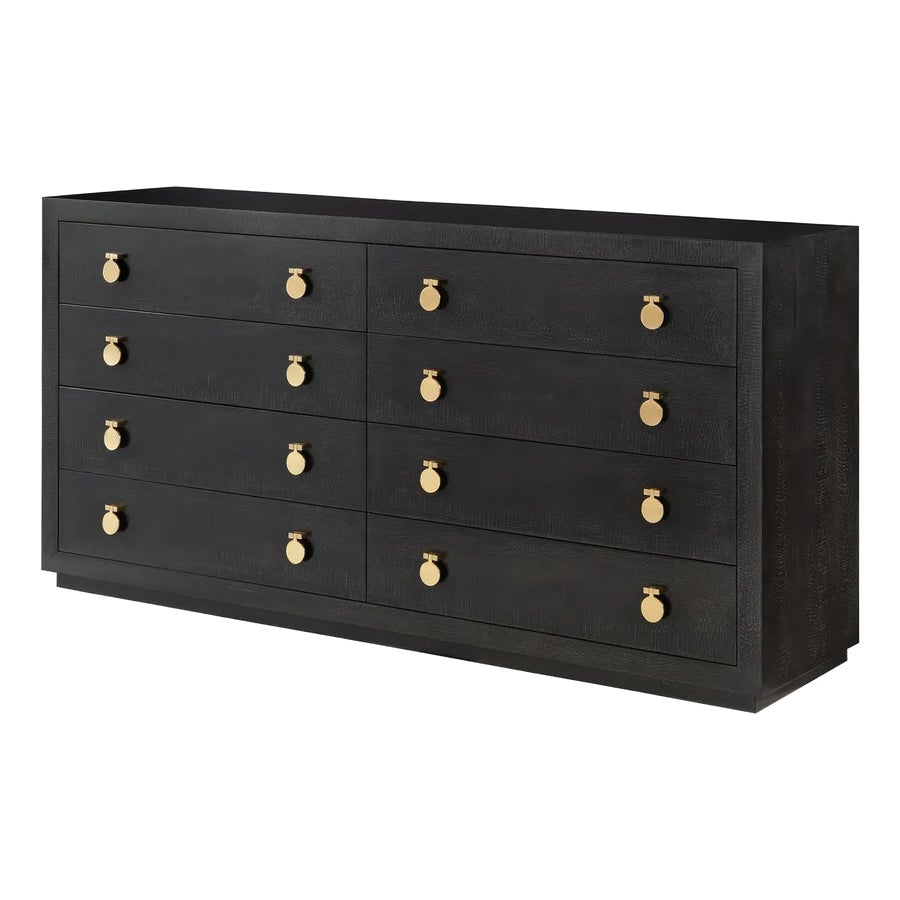black eight drawer dresser 8 Drawer Dresser