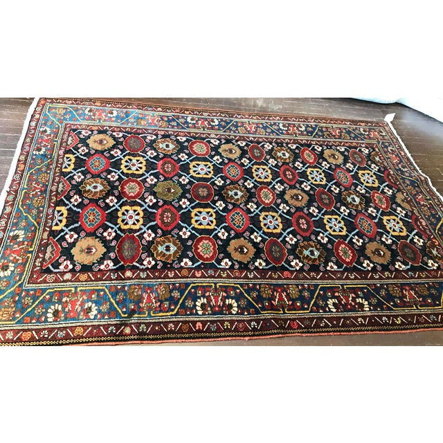 Antique Persian Bakhtiari Rug For Sale In Chicago - Image 6 of 12