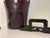 Burnt Umber Mid-20th Century Chinese Solid Wood Carved Rice Bucket With Locking Lid For Sale - Image 8 of 11