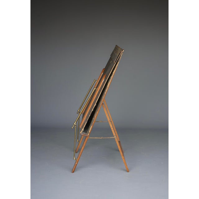 Antique Oak Folio Stand from Bunyard of London, 1890s For Sale - Image 4 of 15