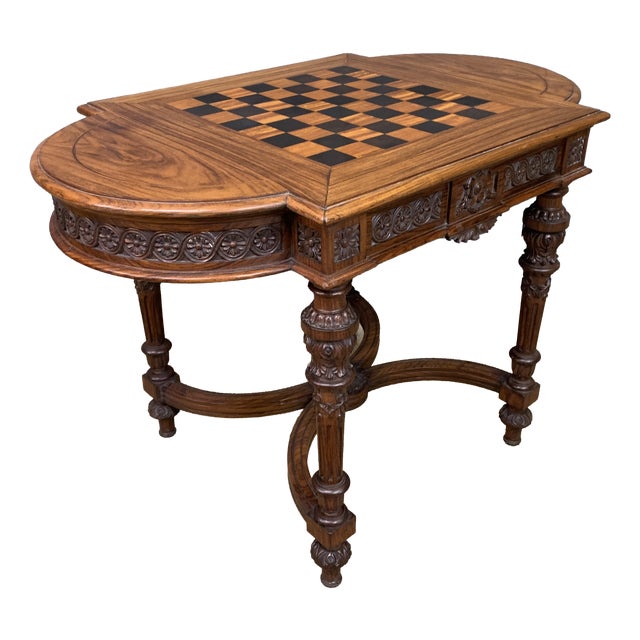 Aglo-Indian Rosewood Chess Top Table, 1875 For Sale