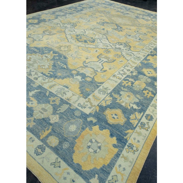 Turkish Turkish Oushak Rug 12' x 16'9" #18505 For Sale - Image 3 of 8