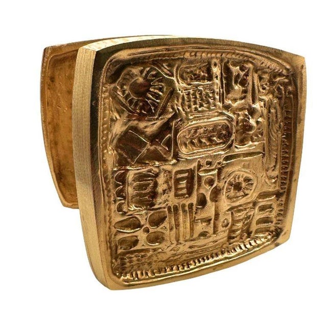 Brutalist Paul Evans Style MCM Brutalist Bronze Door Handle Pull Pair, 2 Sets Available For Sale - Image 3 of 5