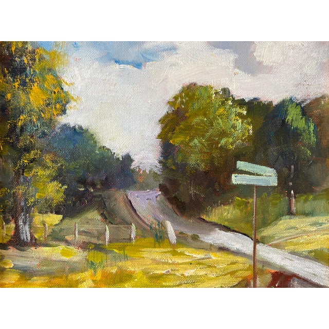 Contemporary Plein Air Original Oil Painting Franklin County Missouri by Marina Movshina For Sale - Image 3 of 6