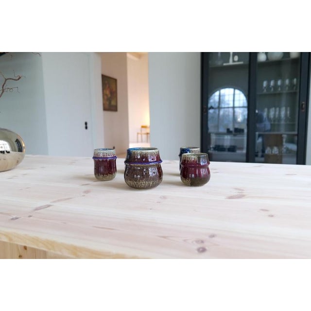 Black Mid-Century Modern Stoneware Pieces by Sylvia Leuchovius for Rörstrand, 1970s, Set of 5 For Sale - Image 8 of 14