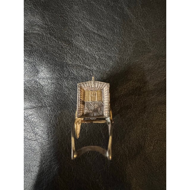 1920s Japanese Sterling Rickshaw Salt & Pepper Shakers For Sale - Image 4 of 12