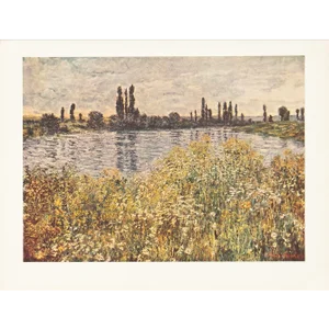 1956 After Claude Monet "Banks of the Seine, Vetheuil", Full-Color Print