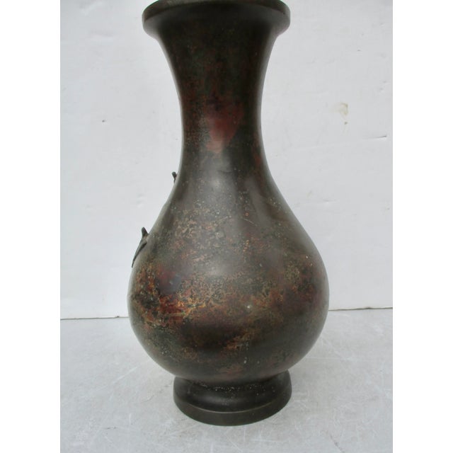 Mid 18th Century Antique Japanese Bronze Carp Vase For Sale - Image 5 of 13