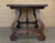 Wood 20th Dining or Console Table of Walnut with Lyre Legs and Heavy Top, Spain For Sale - Image 7 of 18