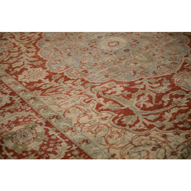 Vintage Distressed Ahar Carpet - 7'9" x 10'2" For Sale - Image 10 of 13