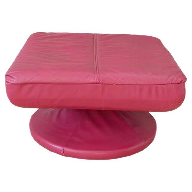 Pink Square Stool, 1970s For Sale