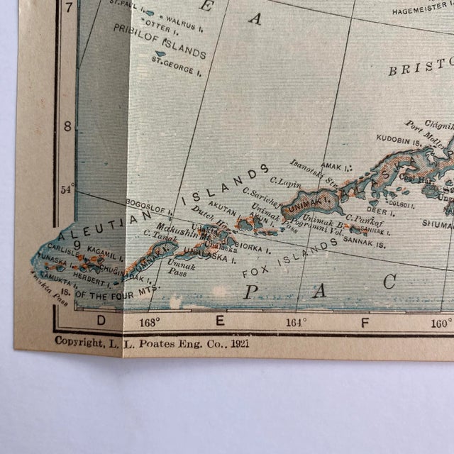 American 1920s Alaska State Map For Sale - Image 3 of 4