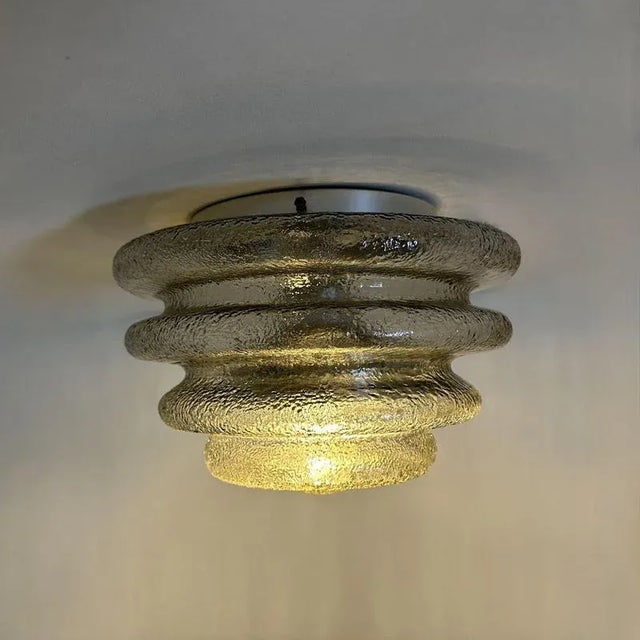 Dimensions: 22cm Height, 30cm Diameter Condition: Good Period: 1970s Material: Glass , metal Up to 250V (Europe/UK...