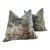 Brunschwig & Fils Ming Velvet in Green 22" Down Filled Pillows - a Pair For Sale