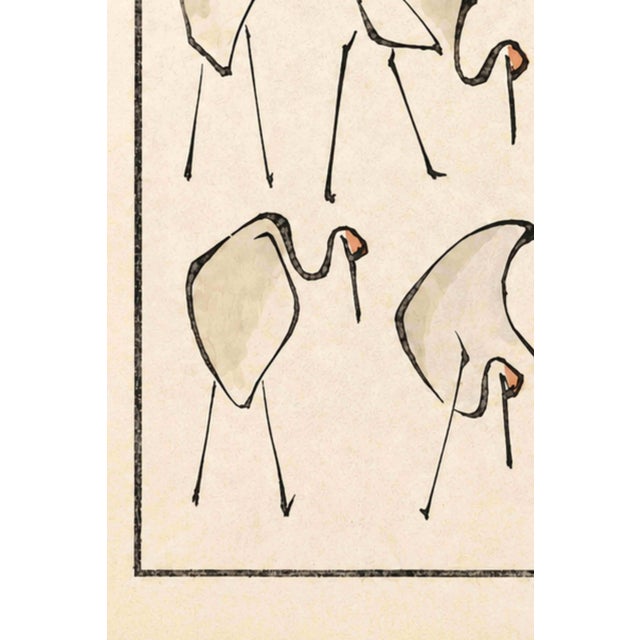 Crane Studies 2 by Katsushika Hokusai, Japanese Art Print Reproduction, 16" X 24" For Sale - Image 4 of 8