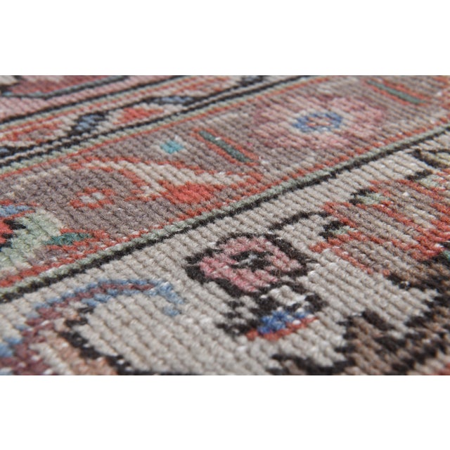 Pink 1970s Vintage Persian Handmade Wool Cotton Pink Oversized Area Rug For Sale - Image 8 of 11