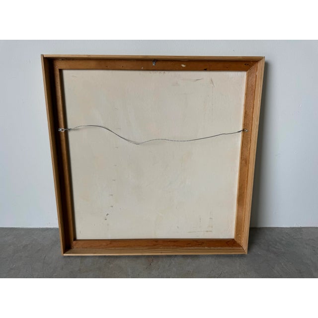 1970's Mid-Century Fischer Expressionist Abstract Painting, Framed For Sale - Image 12 of 12