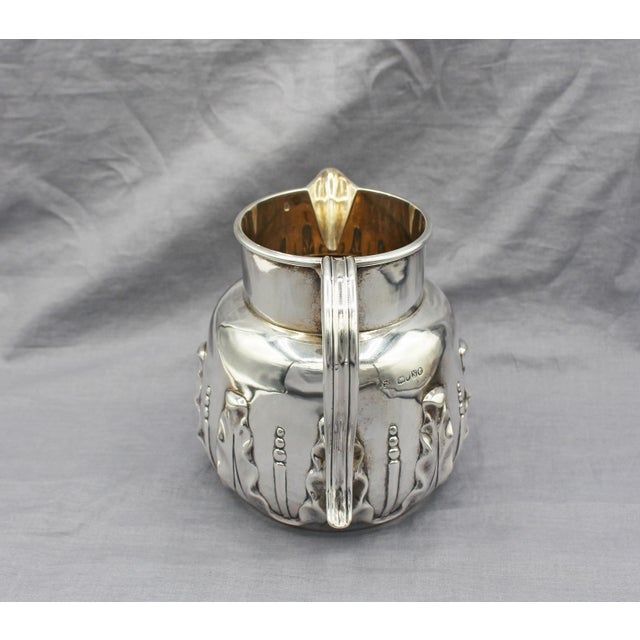 1888 Sterling Silver Milk Jug Retailed by Mappin Bros For Sale - Image 4 of 8