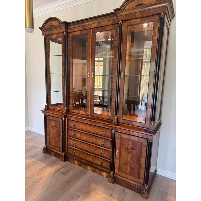 1990s Raymond Sobata for Century Furniture Biedermeier Neoclassical Empire Style China Cabinet For Sale - Image 17 of 17
