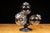 Traditional Vintage Rotating Four Globe Countertop Candy Jar Display For Sale - Image 3 of 15