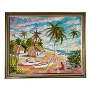 Venezuelan Sildie Parodi I. " Marina " Impressionist Oil Painting, Frame For Sale