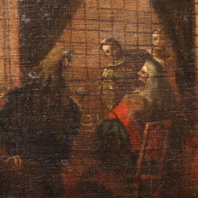 Parlour of the Nuns of San Zaccaria, Oil on Canvas, Framed For Sale - Image 4 of 11
