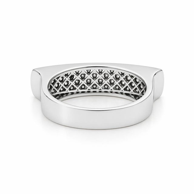 Early 21st Century 18k White Gold Ring by David Vangelder of Paris, Size 6.5 For Sale - Image 5 of 5