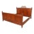 Antique Hollywood Regency King Size Faux Bamboo Cherry Bed For Sale