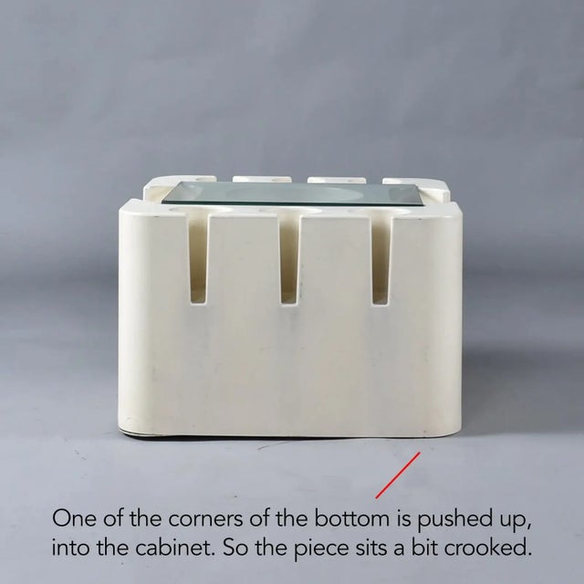 Sergio Mazza for Artemide Italian Space Age Bacco Bar Cart For Sale - Image 14 of 15